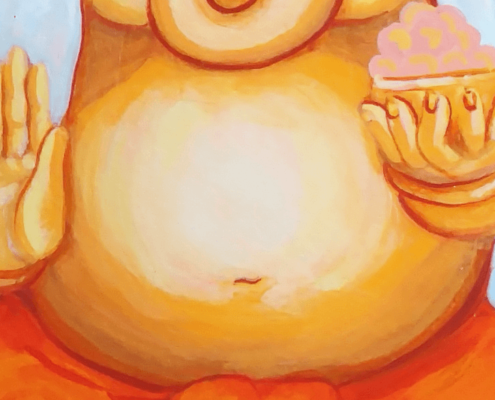 Ganesha's belly