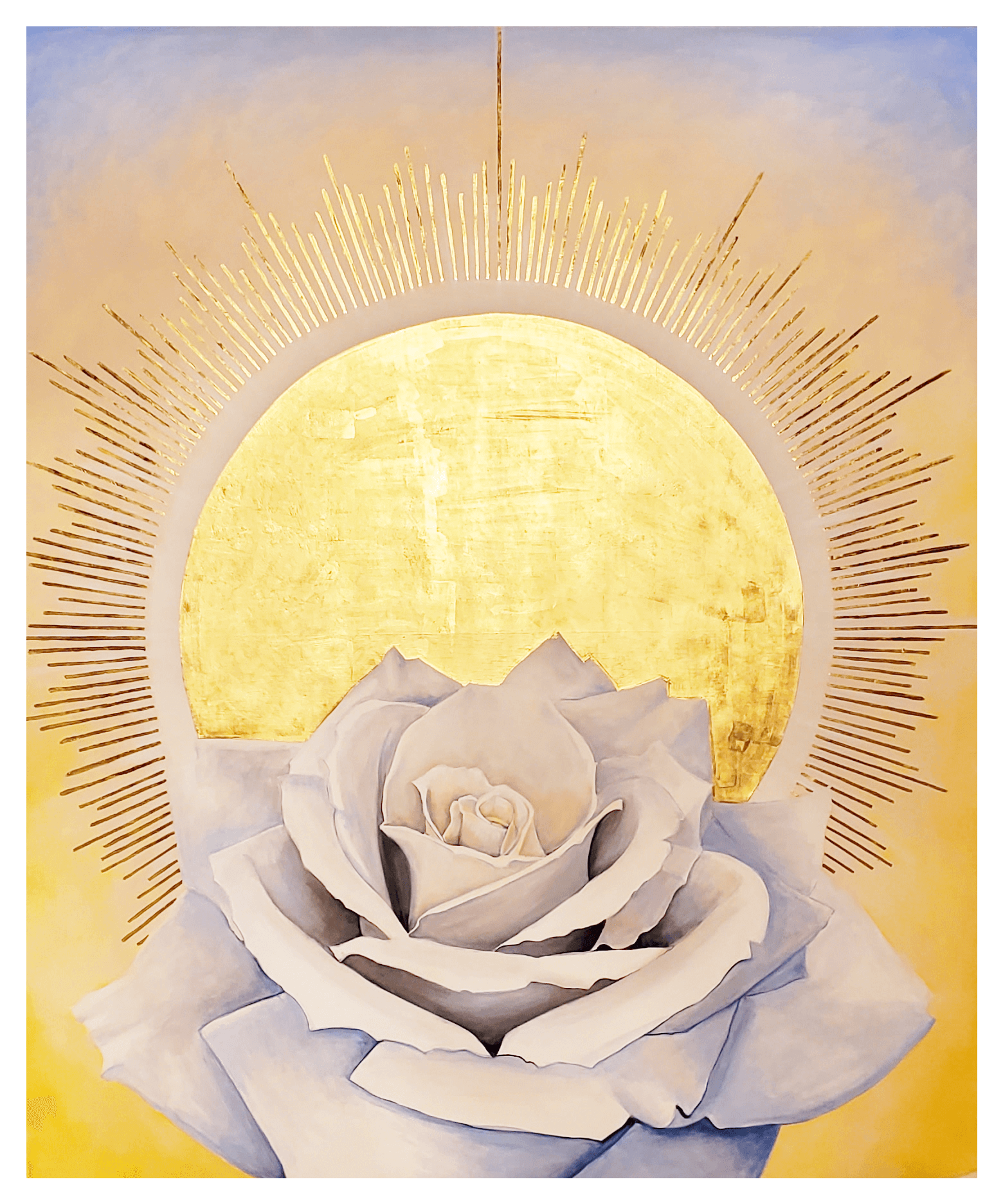 White Rose painting
