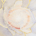photo of painting of a blossoming white rose, with light radiating out from the center