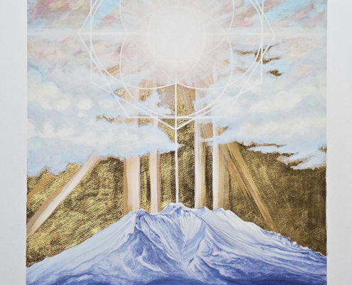 00_heart_of_the_mountain_luxprint_18x24_yohanna_jessup Heart of the Mountain 18x24 inch Lux print with hand embellished 24k gold and paint.