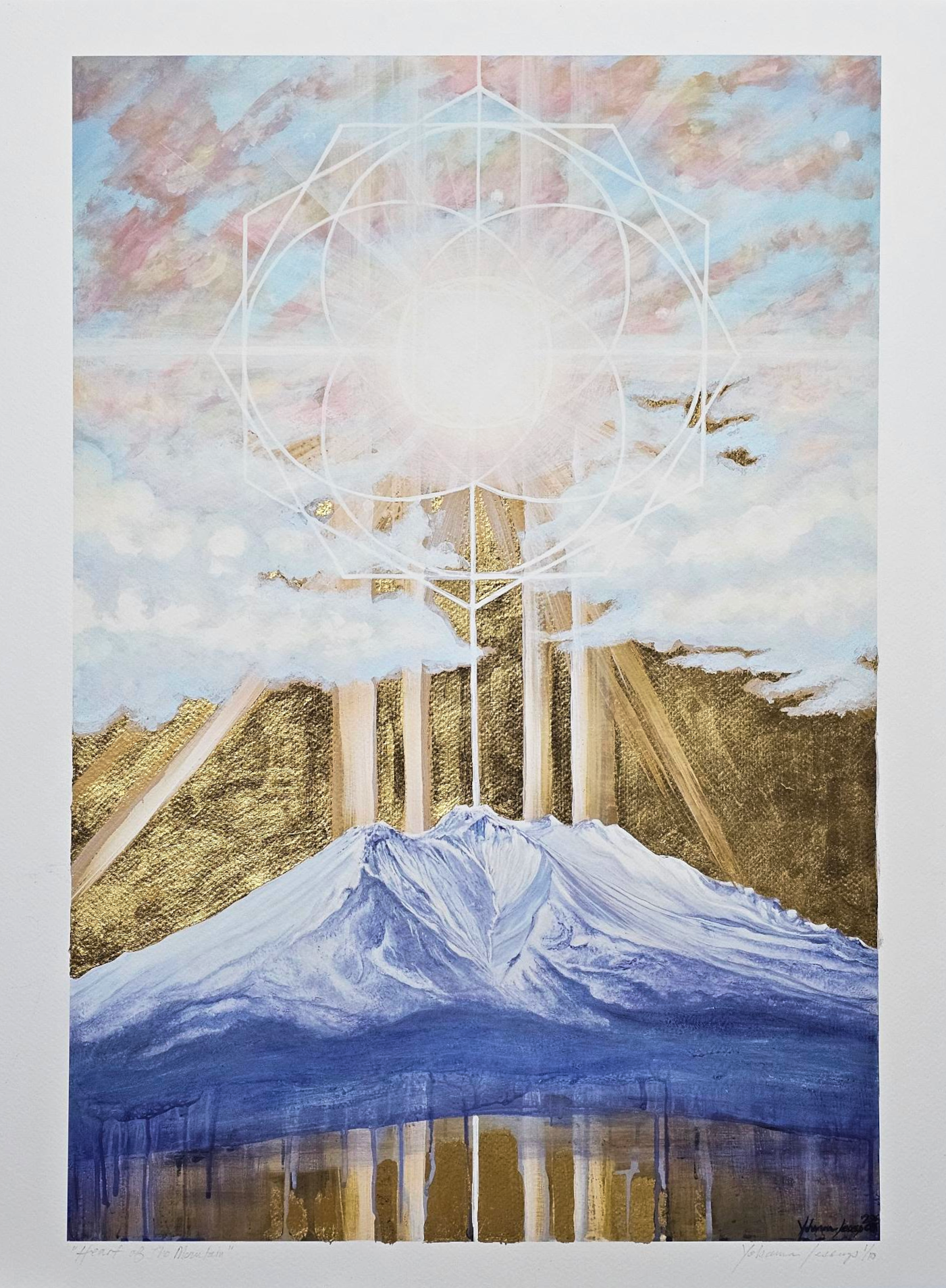 00_heart_of_the_mountain_luxprint_18x24_yohanna_jessup Heart of the Mountain 18x24 inch Lux print with hand embellished 24k gold and paint.